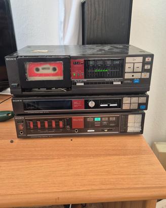 set hi-fi sony vintage (ta-v11 + tc-v11 + st-v11I)