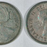 Monete Canada - 25 cent Argento- 5 pezzi