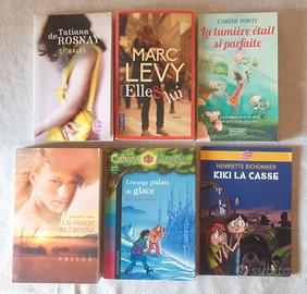 Lotto 6 libri tascabili (poche) in lingua francese