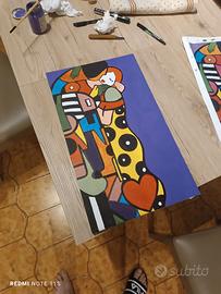 quadro il bacio - Klimt - versione pop art