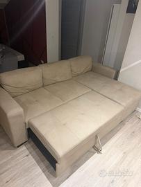 Divano con penisola, divano-letto