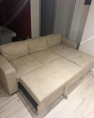 Divano con penisola, divano-letto