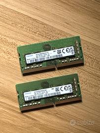 Kit ram 16GB ddr4 sodimm samsung 3200 8x2
