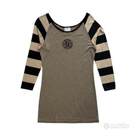 Vestito Maglia lunga Fendi Donna M righe Beige