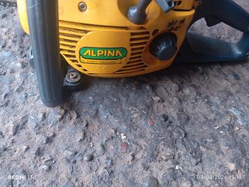motosega alpina funzionante 