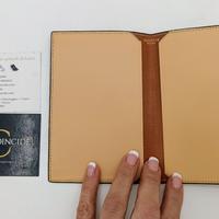 VALEXTRA PORTA PASSAPORTO/DOCUMENTI PELLE BISCOTTO