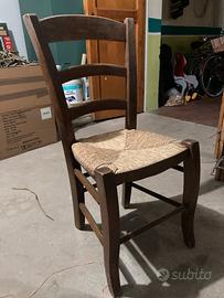 Set di 4 sedie in legno