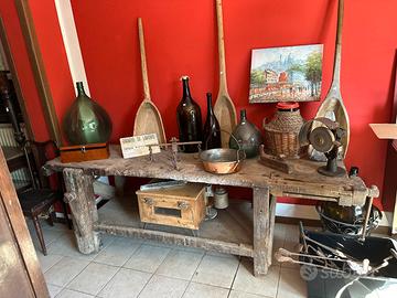Antico tavolo da falegname dell’800