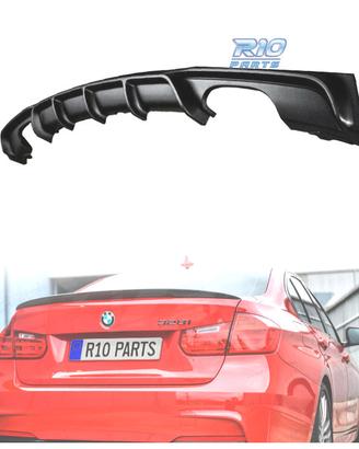 DIFFUSORE BMW F30 F31 LOOK M PERFORMANCE DOPPIA US