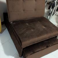 Poltrona reclinabile Allungabile  marrone