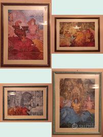 Litografie di Raffaele De Rosa