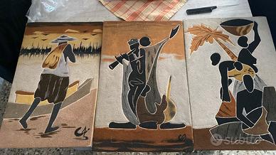 Quadri disegnati sul legno