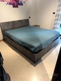 Letto matrimoniale con contenitore Donatella