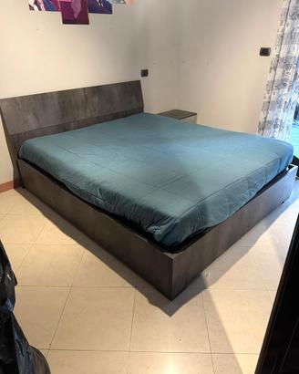 Letto matrimoniale con contenitore Donatella