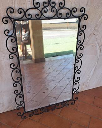 Specchio in ferro battuto 