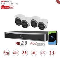 Kit di videosorveglianza con registratore Poe 4mpx