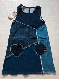 vestito da ragazza in jeans 