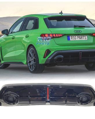 DIFFUSORE AUDI A3 8Y 25- LOOK RS3