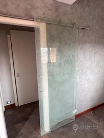 Porta vetrata scorrevole