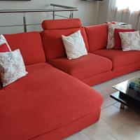 Divano 4 posti con penisola 