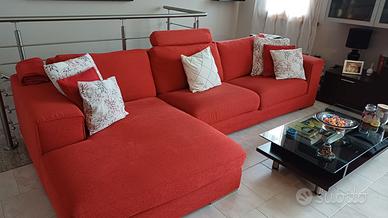 Divano 4 posti con penisola 