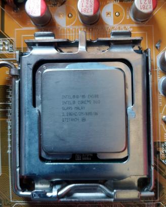 Blocco Scheda Madre Asus LGA775 Intel E4500 RAM 