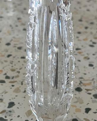 Vaso Monofiore Cristallo di Boemia Cecoslovacchia
