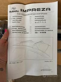 Barre portapacchi Subaru Impreza
