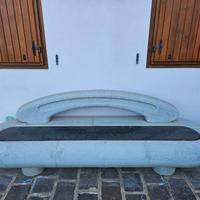 Panchina in marmo Mod. VANITY C/SCHIENALE