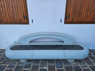 Panchina in marmo Mod. VANITY C/SCHIENALE