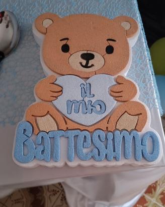 orsetto decorativo battesimo