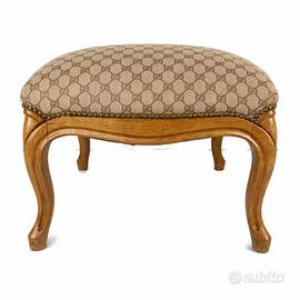 Poggiapiedi vintage con monogram gucci