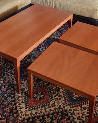 Tris tavolini da salotto Calligaris