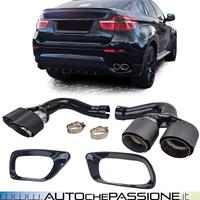 Terminali di scarico carb BMW X6 E71 30d 40d 08-14