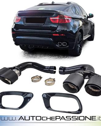 Terminali di scarico carb BMW X6 E71 30d 40d 08-14