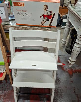 Seggiolone Stokke + tripp trapp babbo set