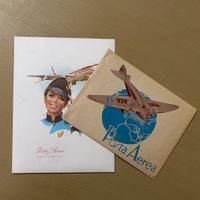 Carta da lettere Vintage Posta Aerea