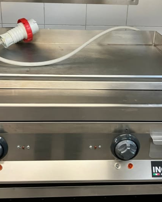 FRYTOP ELETTRICO DA BANCO PIASTRA LISCIA INOX BIM