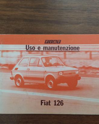 Libretto originale uso e manutenzione fiat 126