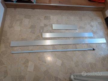 Alzatina e zoccolo per top cucina in alluminio