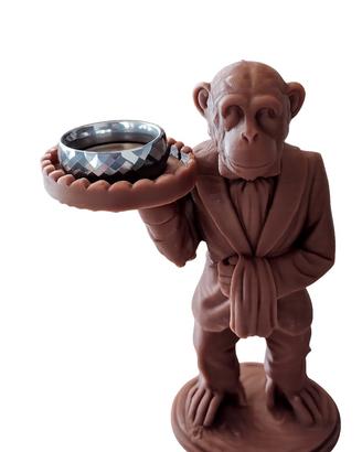 Porta anelli maggiordomo scimmia