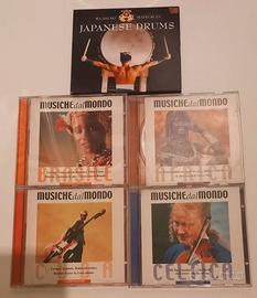 5 CD World Music: Giappone, Brasile, Africa, Cuba