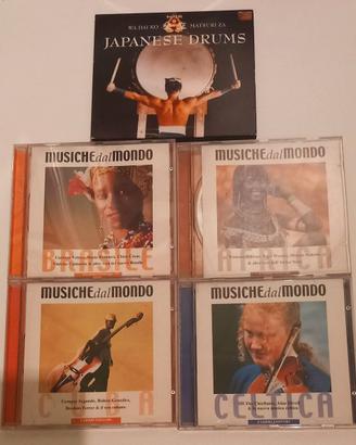 5 CD World Music: Giappone, Brasile, Africa, Cuba