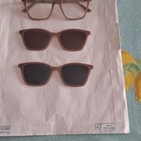 occhiali donna con clip sole