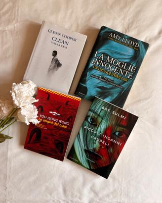 Set 4 libri thriller