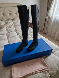 Stivali alti Stuart Weitzman in pelle neri