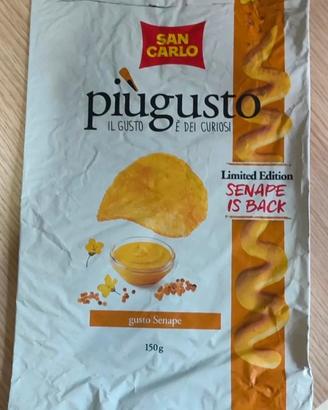 Busta patatine San Carlo limited edition senape
