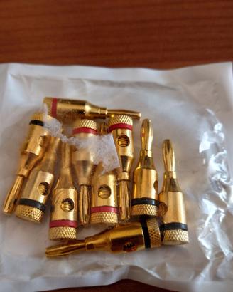 Connettori a banana audio (10 pz)