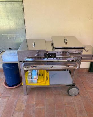 Barbecue professionale a gas