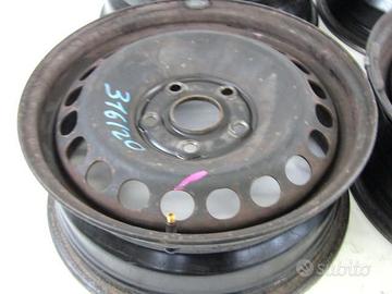 4B0601027 SET 4 CERCHI IN FERRO DA 15 POLLICI 5 FO